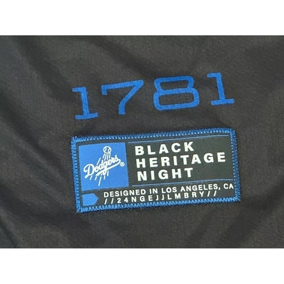 Los Angeles Dodgers Black Heritage Night  1781 Mookie Betts Jersey Sz Medium - Picture 4 of 5